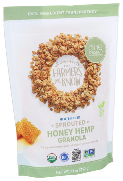 Onedeg Sprt Oat Gran,Og2,Hny Hmp 11 Oz