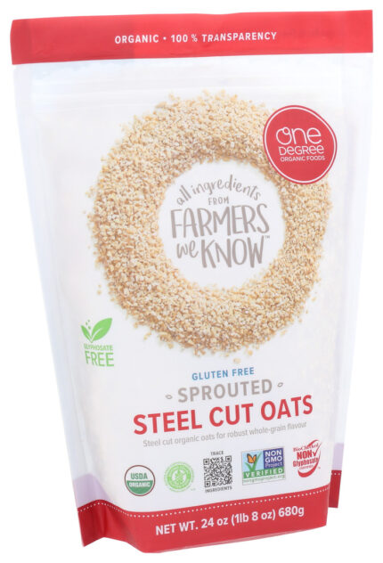 Onedeg Sprtd Oats,Og2,Steel Cut 24 Oz