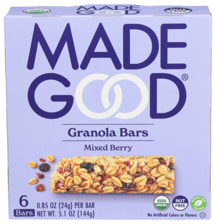 Madegd Granola Bar,Og2,Mix Berry 6/.85Oz