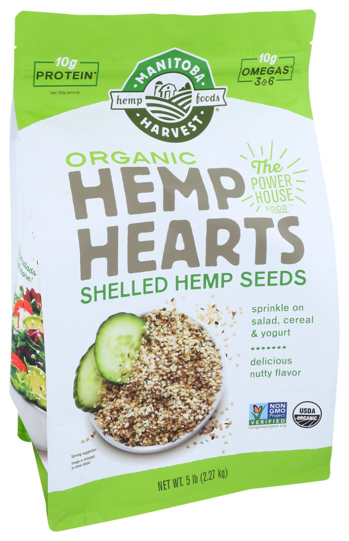 Mantba Hemp Hearts,Og2,Shelled 5 Lb - Image 1