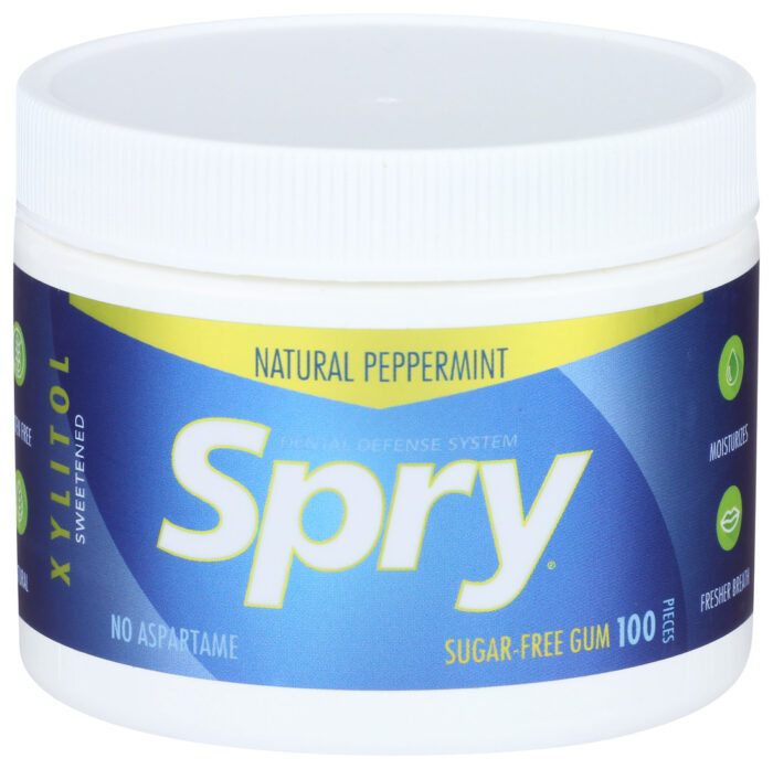 Spry Chewing Gum,Peppermint 100 Ct - Image 1