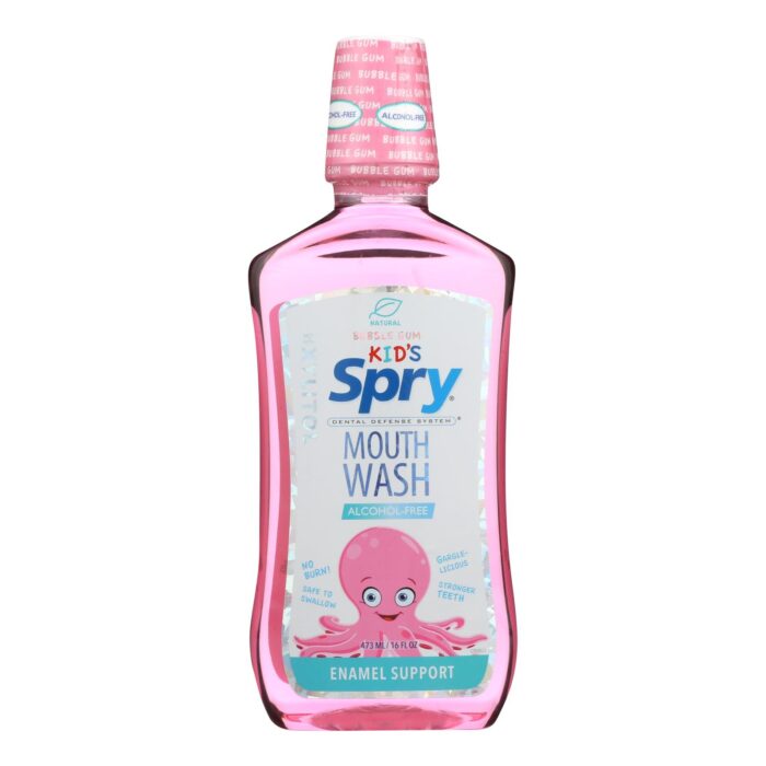 Spry Mouth Wash,Bubble Gum,Kid 16 Fz - Image 1