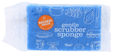 Natval Gentle Scrubber Sponge 1 Ct