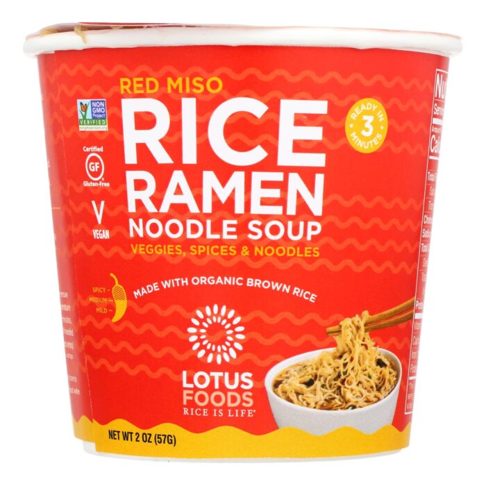Lotus Ramen Cup,Brwn Rice,Miso 2 Oz - Image 1