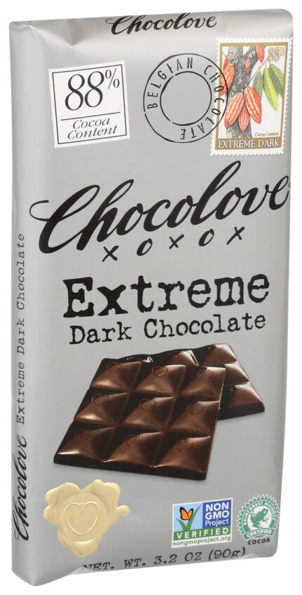 Choclv Bar,Dk Choc,Extreme 88% 3.2 Oz