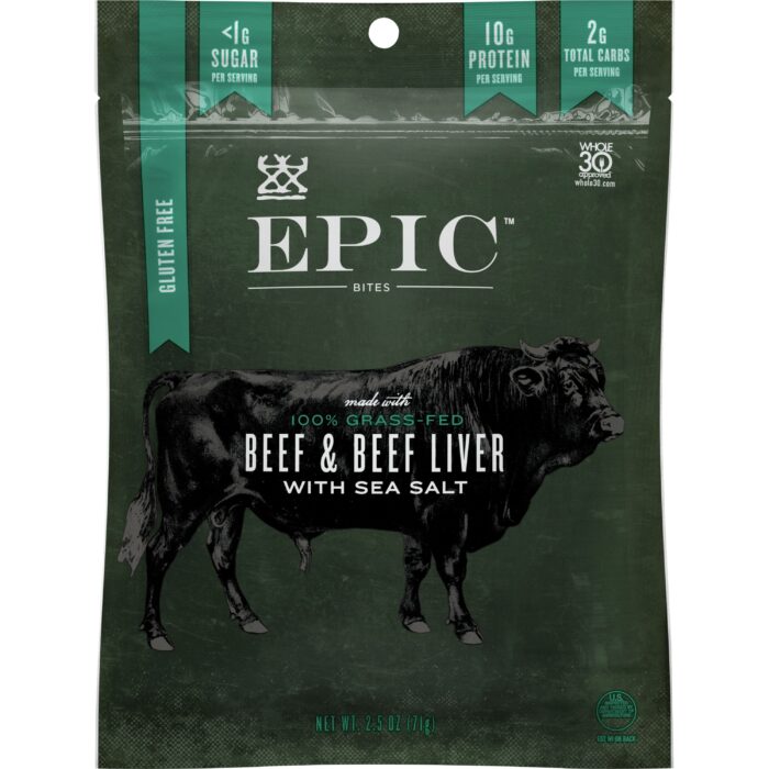 Epic Bites,Beef,Beef Liver 2.5 Oz - Image 1