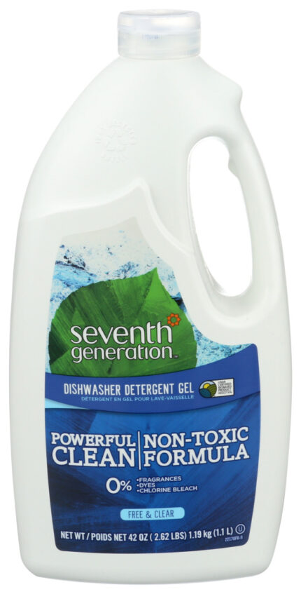 Sevnth Auto Dish Gel,Free&Clear 42 Fz