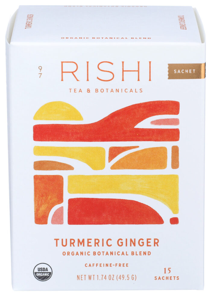 Rishi Tea,Og2,Turmeric Ginger 15 Bag - Image 1