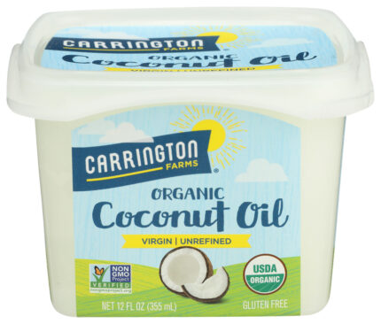 Carrington Farms, 100% Organic Pure Unrefined Cold-Pressed Olive Oil, Case Of 6, 12 Oz