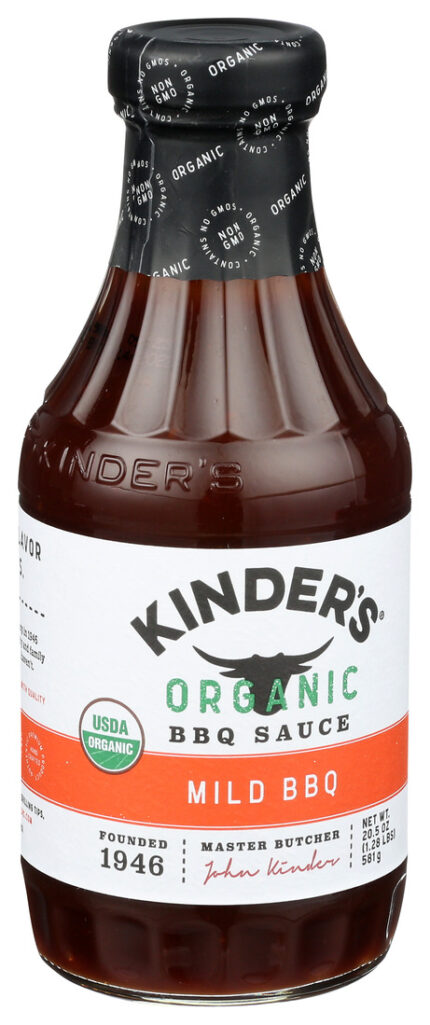 Kinder Bbq Sauce,Og2,Mild,Gf 20.5 Oz