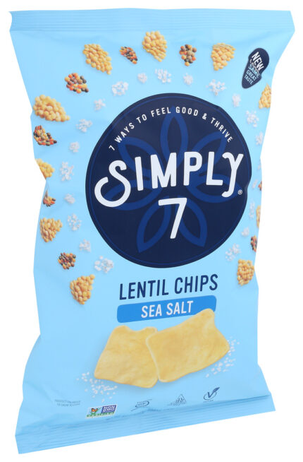 Smply7 Chips,Lentil,Sea Salt 4 Oz