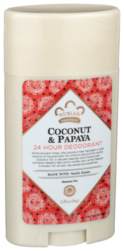 Nubian Deod,Coconut & Papaya 2.25 Oz