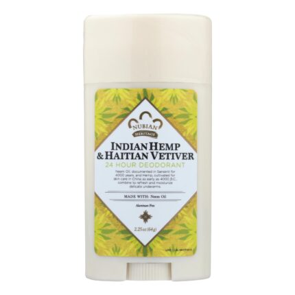Nubian Deod,Indn Hemp&Haitn Vtvr 2.25 Oz