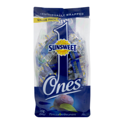 Sunsweet, Amazing Prunes Individually Wrapped Value Pack, Case Of 8, 12 Oz