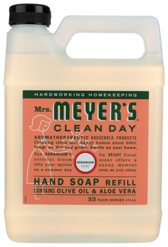 Meyers Hand Soap,Liq,Refl,Geranm 33 Fz - Image 1