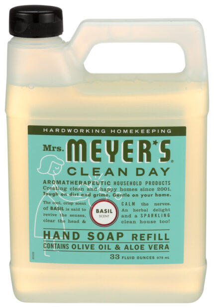 Meyers Hand Soap,Liq,Refl,Basil 33 Fz