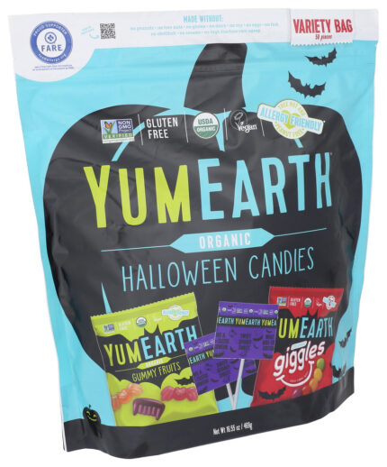 Yumearth, Organic Halloween Candies Variety Pack, Case Of 6, 16.55 Oz