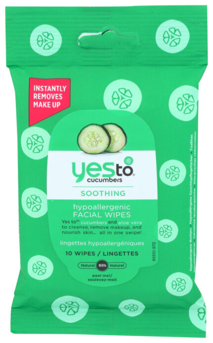 Yes To Towelettes,Gntl Fcl,Cucmb 10 Ct