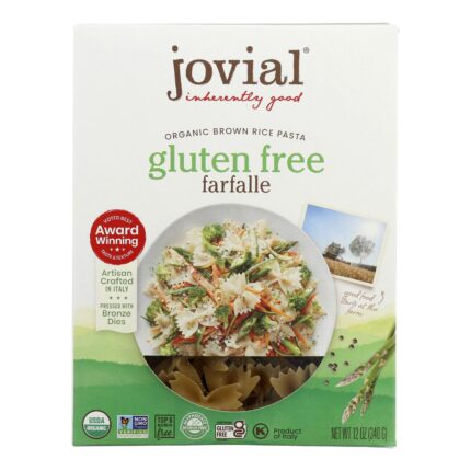 Jovial Farfalle,Og1,Brown Rice 12 Oz