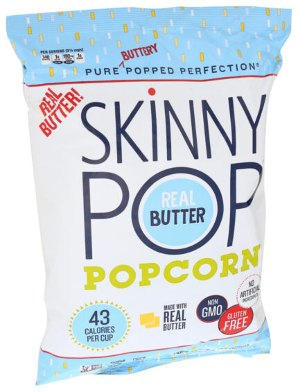 Sknpop Popcorn,Real Butter 4.4 Oz