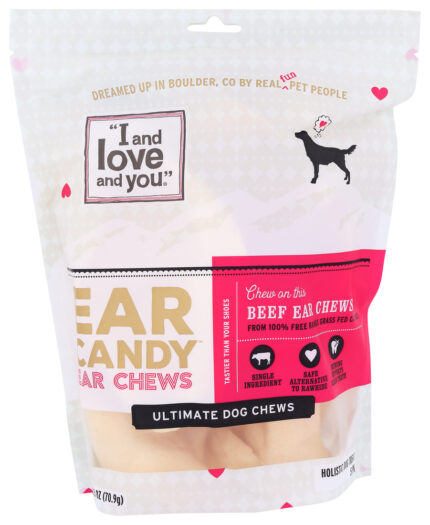Iloveu Dog Chew,Ear Cndy,Cow Ear 5 Ct