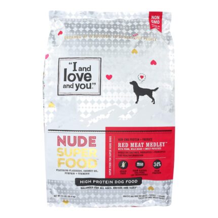 Iloveu Dog Kibble,Red Meat,Nude 23 Lb
