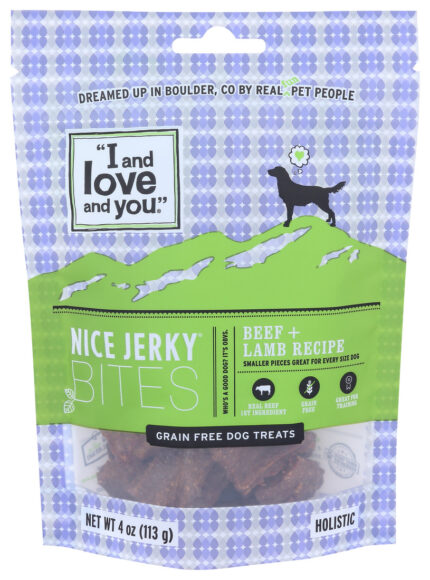 Iloveu Dog Treats,Jrky,Beef&Lmb 4 Oz