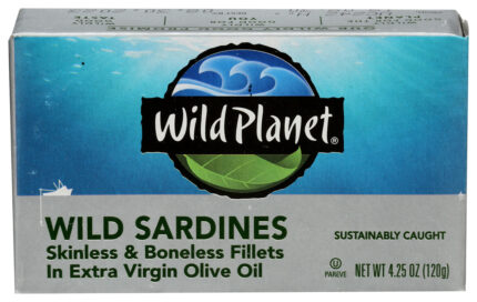 Wildpl Sardines,Evoo,S/B 4.25 Oz