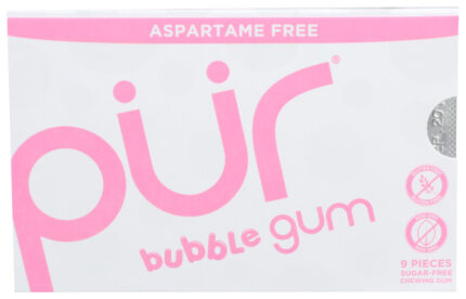 Purgum Gum,Bubble,Sugar Free,Gf 9 Ct
