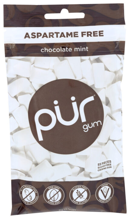 Purgum Gum,Choc Mint,Sf,Gf,55 Pc 77 Gm