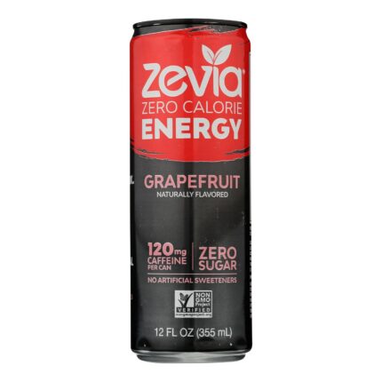 Zevia Drink,Energy,Grapefruit 12 Fz
