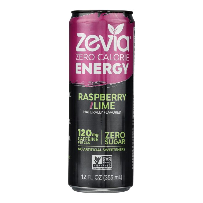 Zevia Drink,Energy,Raspbry Lm 12 Fz - Image 1