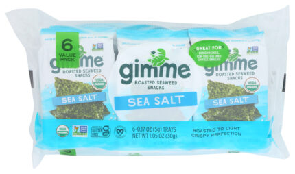 Gimme1 Seaweed Snck,Og2,Sea Salt 6/.17 Oz