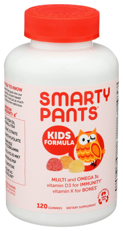 Smarty Gummy Vit,Kid,Multi+Omeg 120 Ct