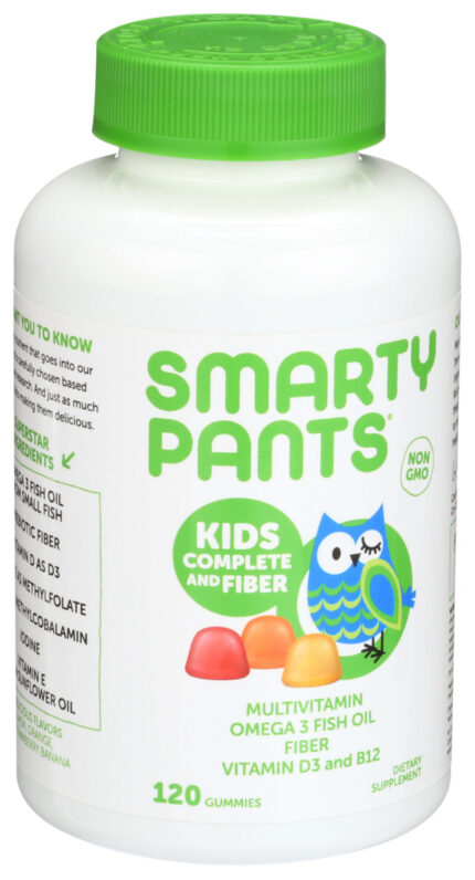 Smarty Gummy Vit,Kid,Multi+Fiber 120 Ct