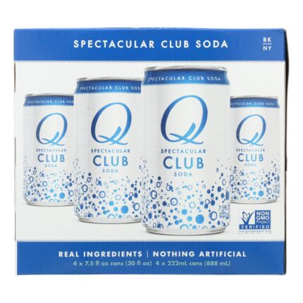 Qdrink Sprklng Wtr,Clb Sda,Can,4 4/7.5 Fz