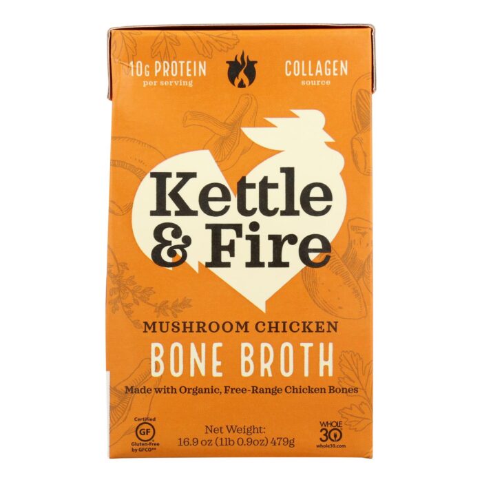 Ketfir Bone Broth,Chicken Mushrm 16.9 Oz - Image 1