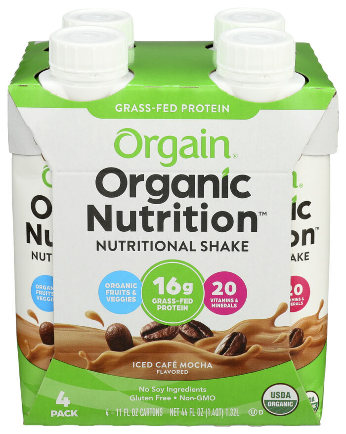 Orgain Nutr Shk,Og2,Mocha 4/11 Fz - Image 1