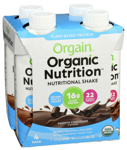 Orgain Vgn Ntr Shk,Og2,Smth Choc 4/11 Fz
