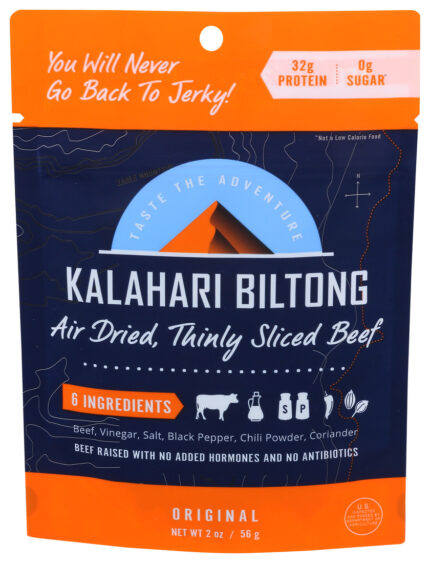 Kbiltn Air Dried Beef,Original 2 Oz