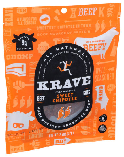 Krave Beef Jerky,Swt Chipotle 2.7 Oz