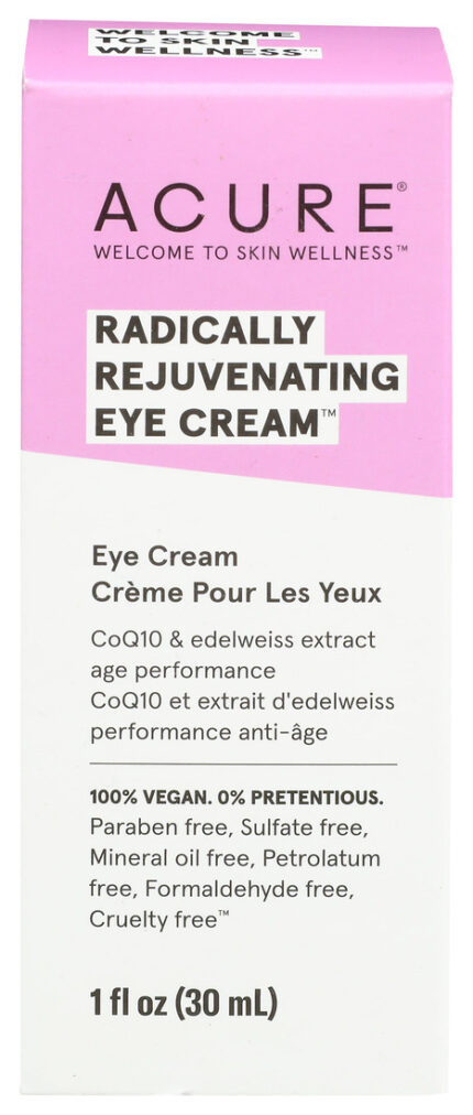 Acure Cream,Rejuvenating Eye 1 Fz