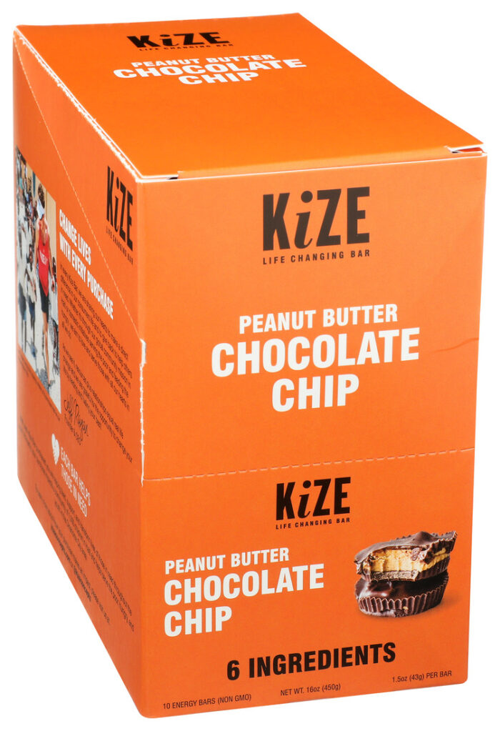 Kizeco Enrgy Br,Raw Pb Choc Chip 1.5 Oz - Image 1