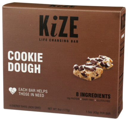 Kizeco Energy Bar,Raw Ckie Dough 1.5 Oz