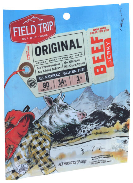 Fieldt Beef Jerky,Original #3 2.2 Oz