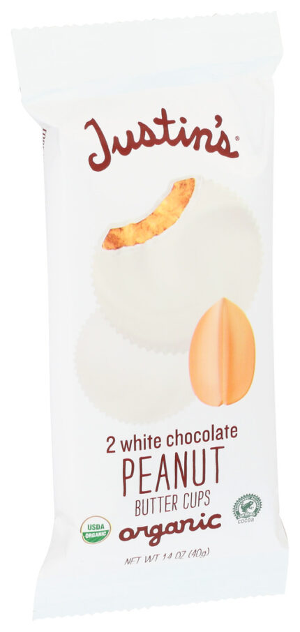 Justns Pnut Btr Cup,Og2,Wht Choc 1.4 Oz