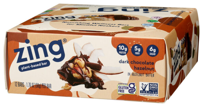 Zing Bar,Dk Chocolate Hazelnut 1.76 Oz - Image 1