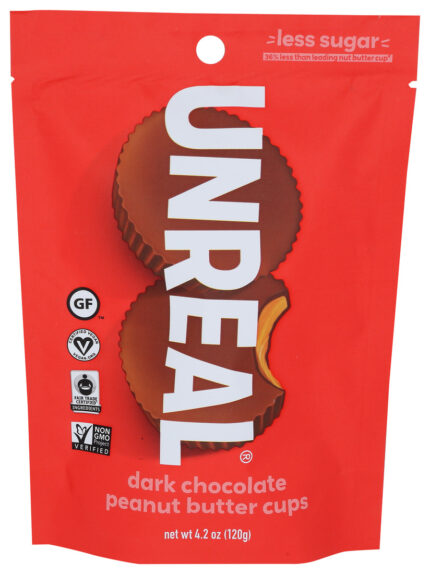 Unreal Peanut Btr Cup,Dark Choc 4.2 Oz