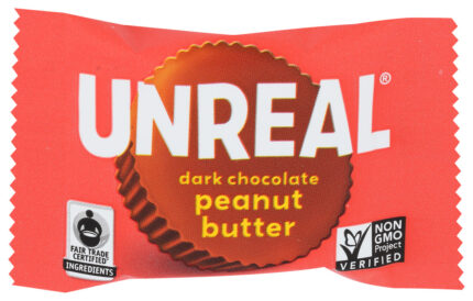 Unreal Pbtr Cup,Drk Choc,Mini .5 Oz