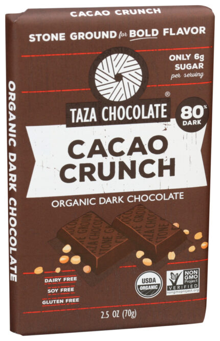 Taza Bar,Og2,Cacao Nib Crunch 2.5 Oz